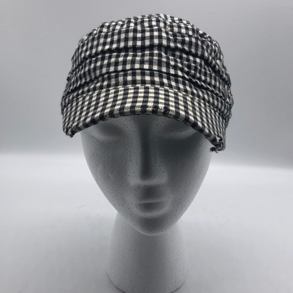 Roxy Checker Board Hat Black White